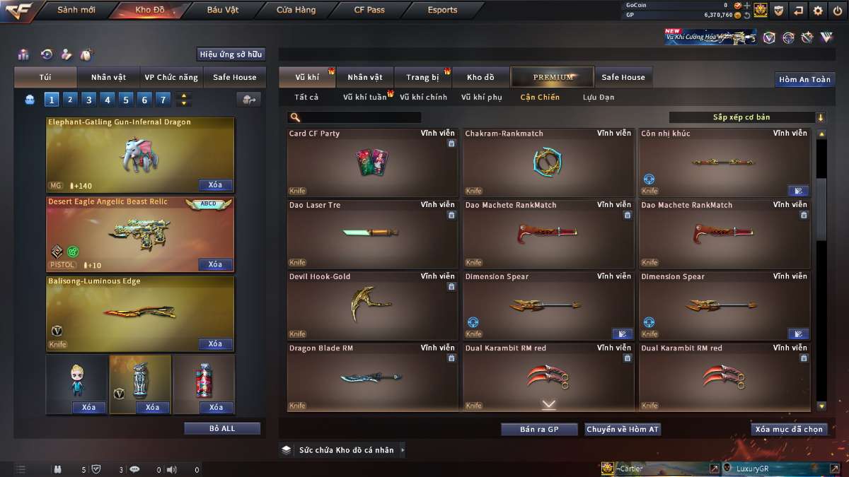 shop acc cf uy tin gia re